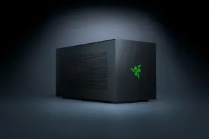 External GPU Enclosure Razer Core X V2 Black Steel — supports 1 GPU, 140W USB-PD, 197×421×216 mm