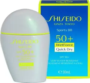 BB-крем Shiseido Sports BB WetForce Quick Dry SPF50+ — тонирующий солнцезащитный флюид, оттенок Medium, 12 г