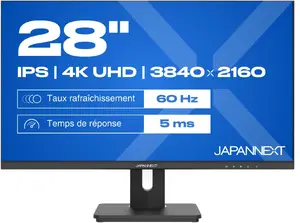 Monitors JAPANNEXT JN-IPS280UHD60F-C65W-HSP 28" IPS UHD, energoefektivitātes klase F