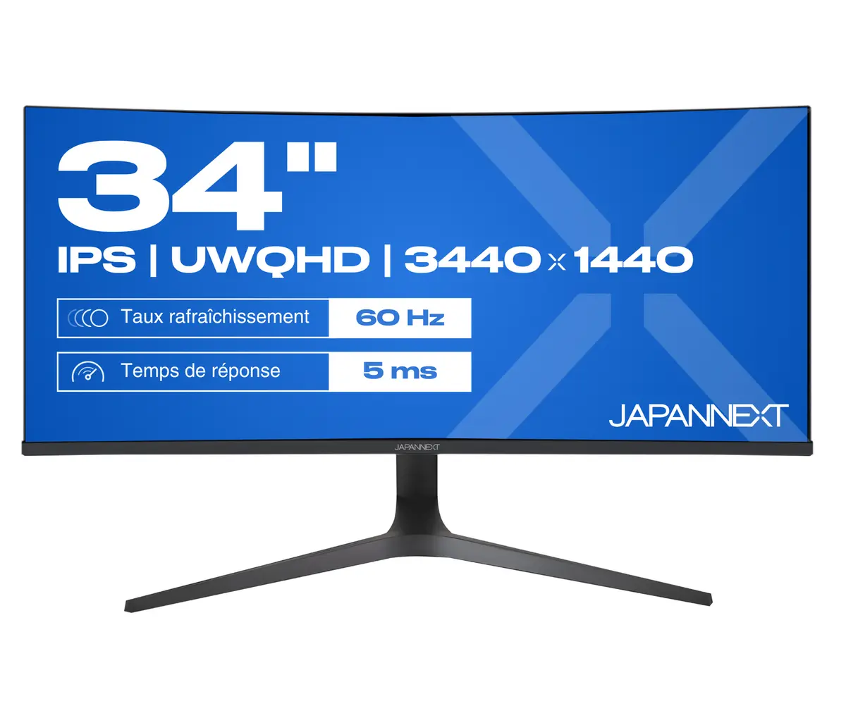 JAPANNEXT JN-IPS340UWQHD60C-C65W-HS-W Datora monitors 34 collas
