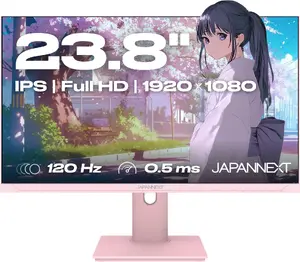 Monitors JAPANNEXT JN-I238FHD120F-HSP-PK 60,5 cm FHD 1920x1080 120 Hz HDMI rozā
