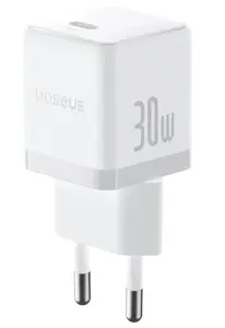 Baseus Palm universālais sienas lādētājs AC 30W USB-C PD/QC, balts