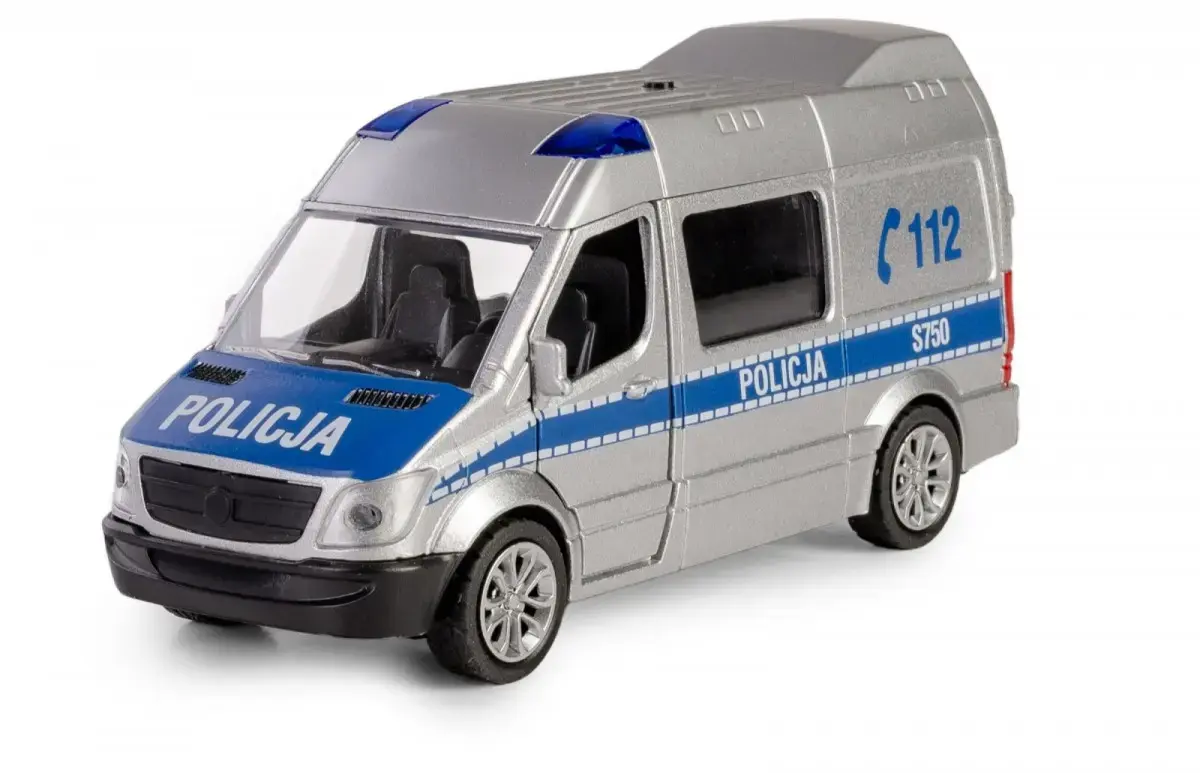 Mehāniskā rotaļlieta Glābšanas transportlīdzeklis Daffi B-434 Police Photo 2