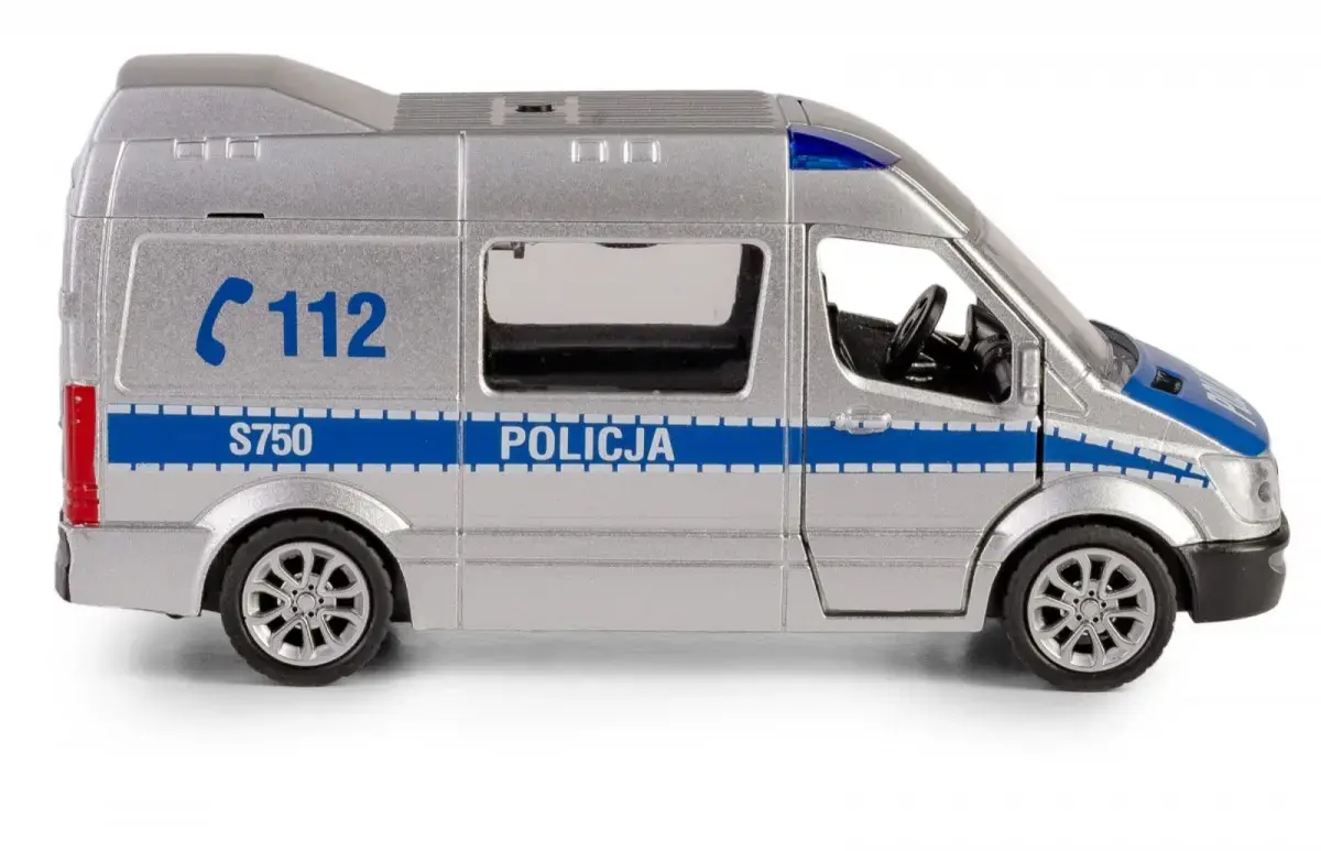 Mehāniskā rotaļlieta Glābšanas transportlīdzeklis Daffi B-434 Police Photo 3