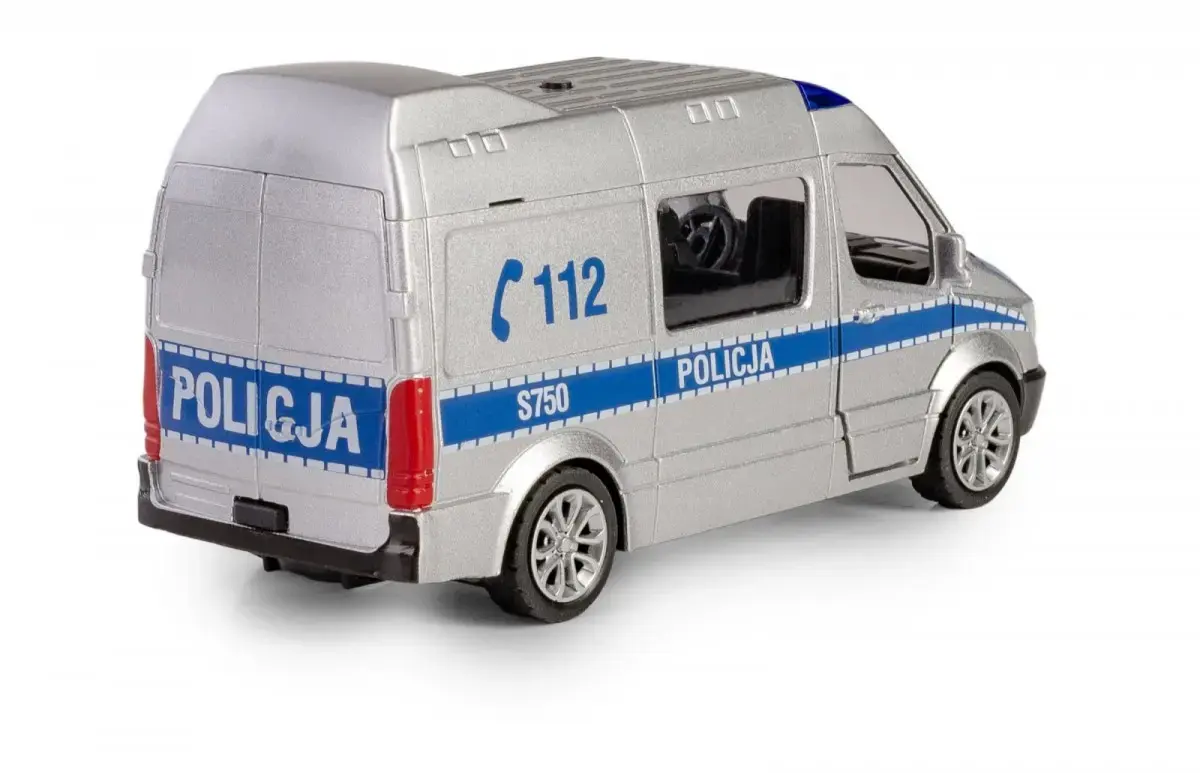 Mehāniskā rotaļlieta Glābšanas transportlīdzeklis Daffi B-434 Police Photo 4