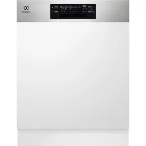 Semi built-in dishwasher Electrolux EES47300IX, 13 place settings, 60 cm, 8 programs, AirDry, 46 dB