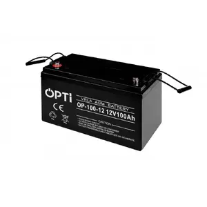 Noslēgta AGM akumulators VOLT POLSKA OPTI 12V 100Ah — svina-skābes baterija rezerves barošanai un UPS