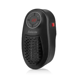 Минивентилятор SALENTE HotHeat 500W чёрный — компактный переносной нагреватель-вентилятор 500 Вт