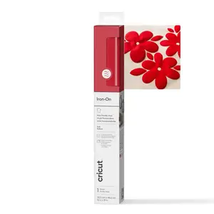 Heat transfer vinyl roll Cricut 2011773 smooth red 305mm x 483mm