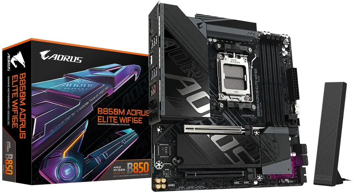Mātesplate GIGABYTE B850M AORUS ELITE WIFI6E