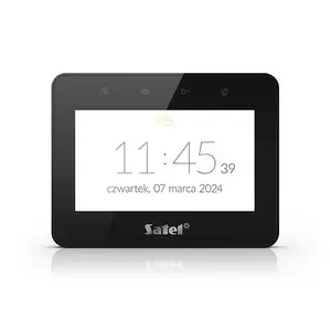 Touchscreen Keypad SATEL INT-TSG2R-B, 2-wire connection, wall-mounted security keypad