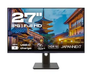 Компьютерный монитор JAPANNEXT JN-IPS27FHDR-C65W-HSP 27" IPS Full HD 1920 x 1080 LED Черный 65W USB-C с регулировкой высоты