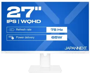 Monitors JAPANNEXT JN-IPS270WQHD75F-C65W-HSP-W 27" IPS WQHD, enerģijas klase E