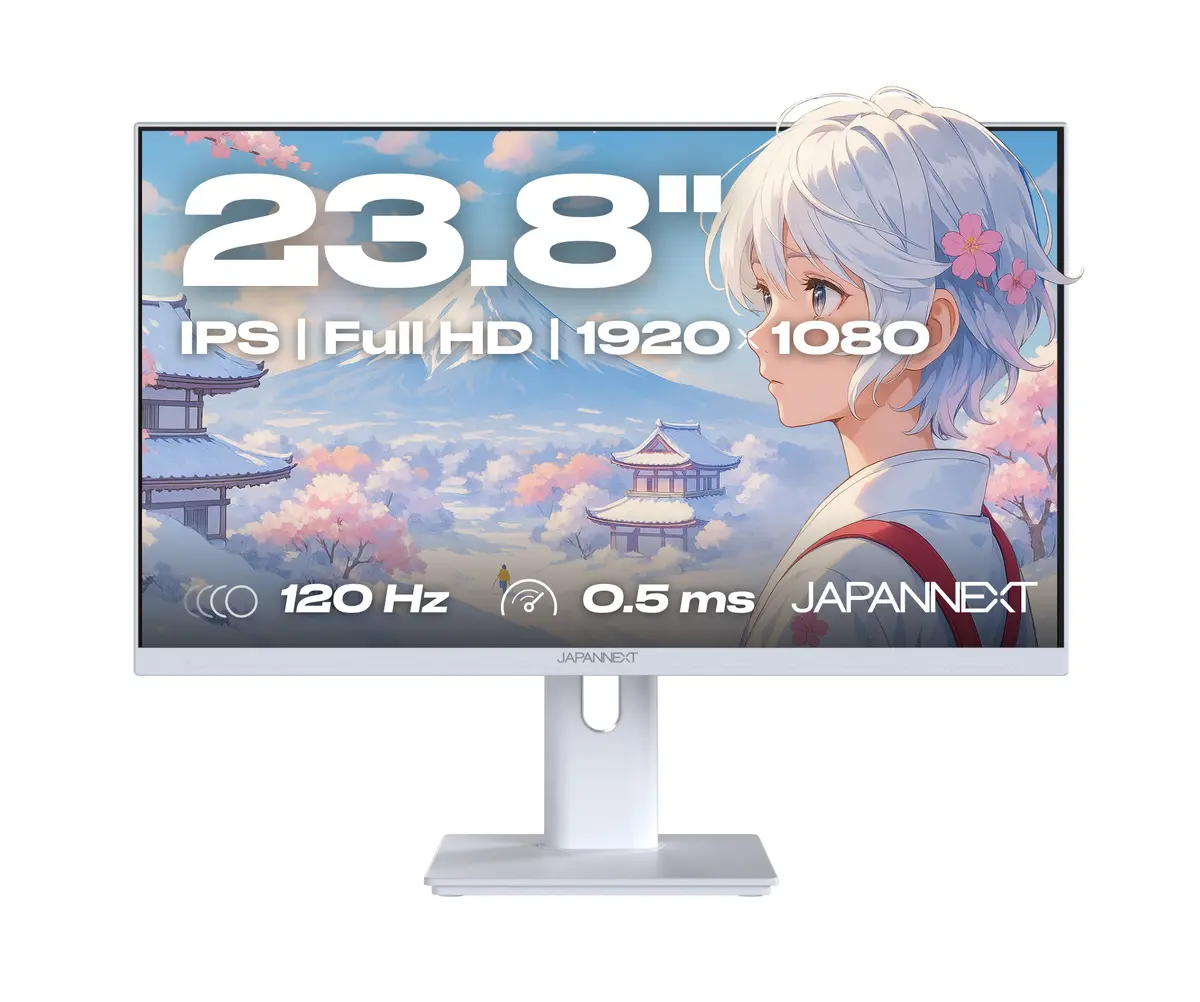 Datora monitors JAPANNEXT JN-I238FHD120F-HSP-W 23.8