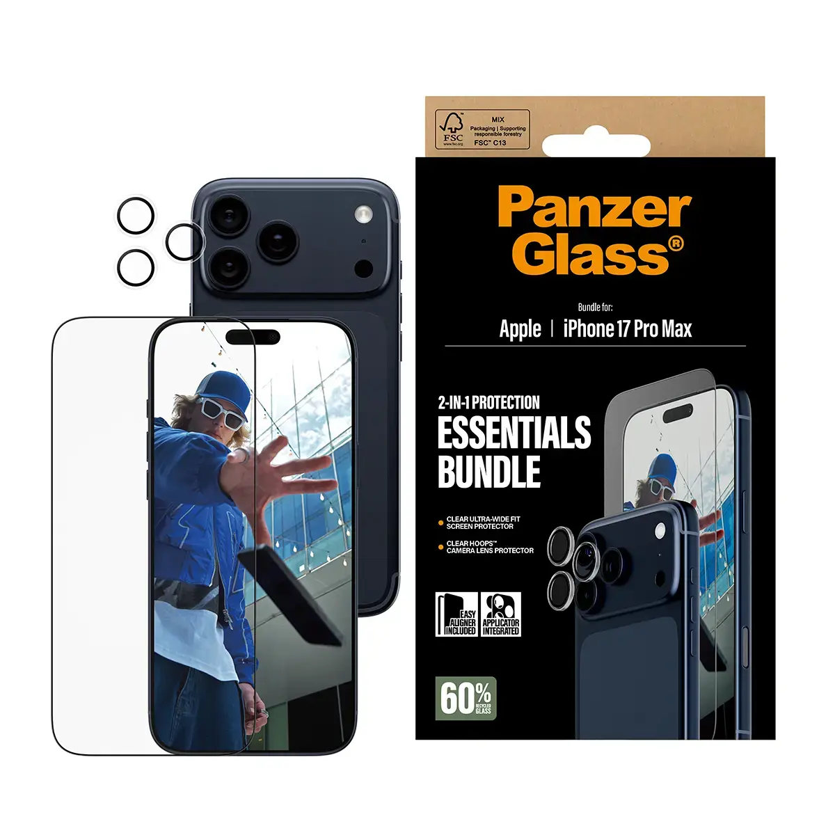PanzerGlass 2-in-1 Essentials Bundle iPhone 17 Pro Max Photo 2