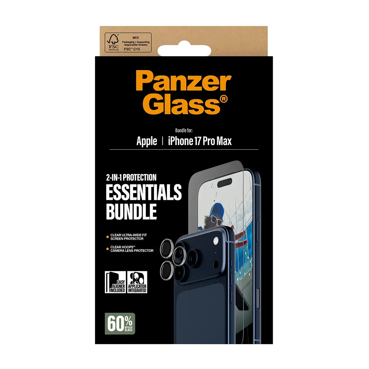 PanzerGlass 2-in-1 Essentials Bundle iPhone 17 Pro Max Photo 3