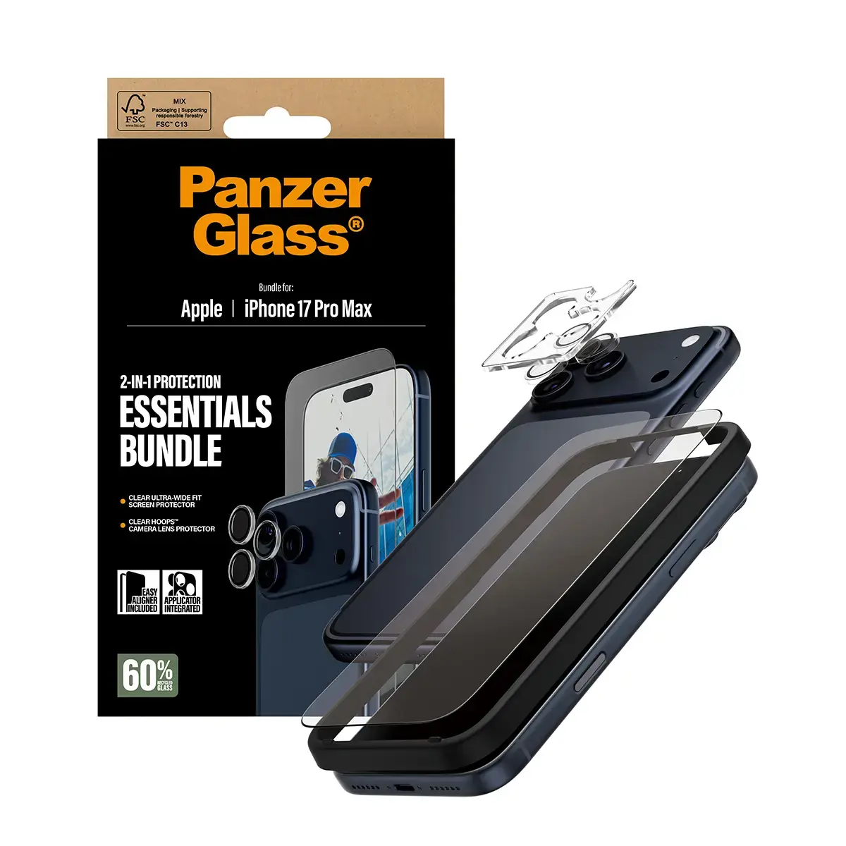 PanzerGlass 2-in-1 Essentials Bundle iPhone 17 Pro Max Photo 5