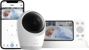 Eufy Baby Monitor E21 Black, White Camera Battery Powered