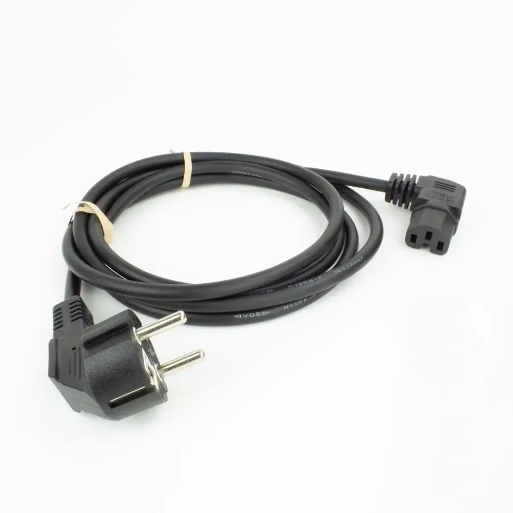 ACT Powercord CEE 7/7 male angled to C15 Photo 2