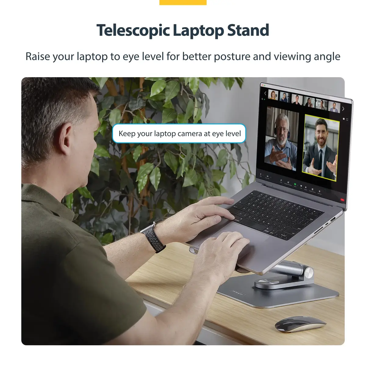 StarTech ATER-LAPTOP-RISER Telescopic Laptop Stand Photo 5