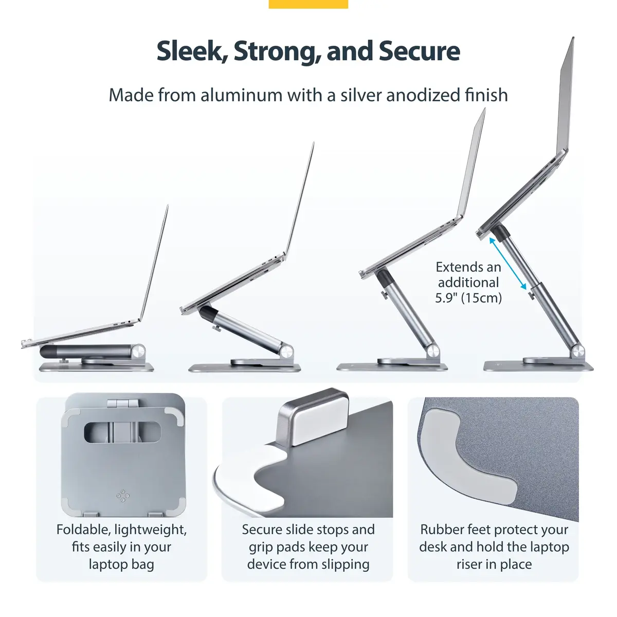 StarTech ATER-LAPTOP-RISER Telescopic Laptop Stand Photo 8