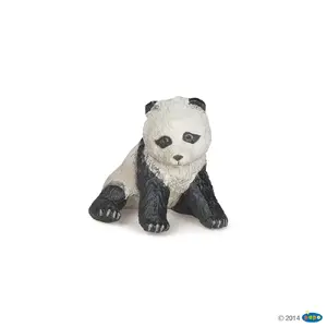Papo Sitting Baby Panda Papo 526378 Wild Animal PVC Black White