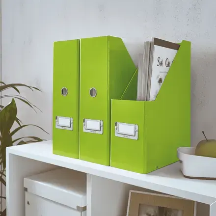 Magazine rack LEITZ Click & Store — polypropylene, green Photo 2
