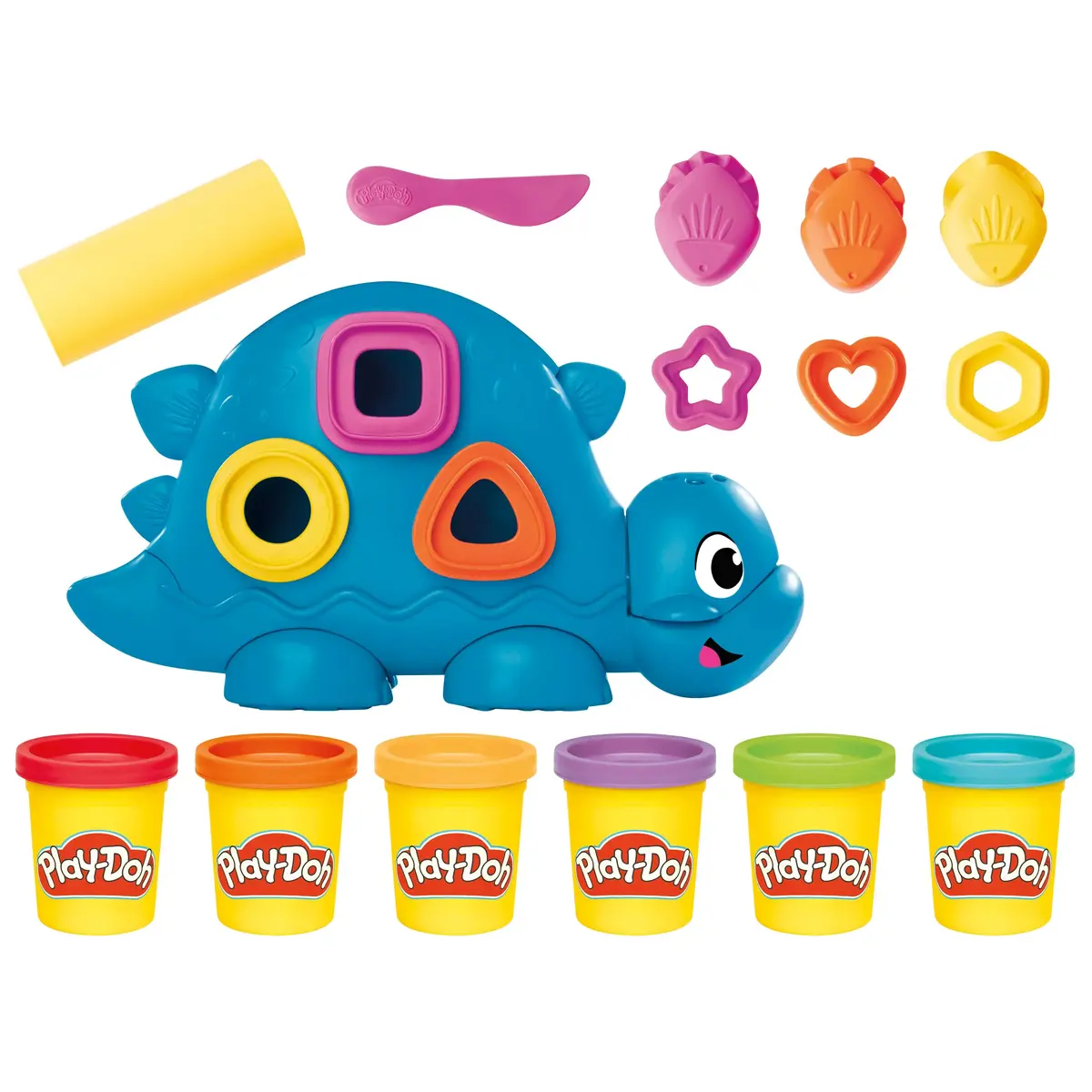 Play-Doh Playset G0491 Shapes and Colors Dino Photo 3