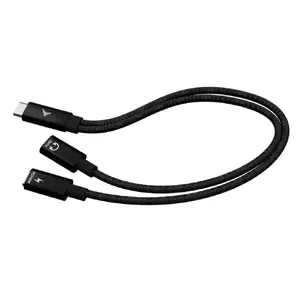 i-tec USB-C kabelis dalītājs Audio/Dati + Power Delivery 100W