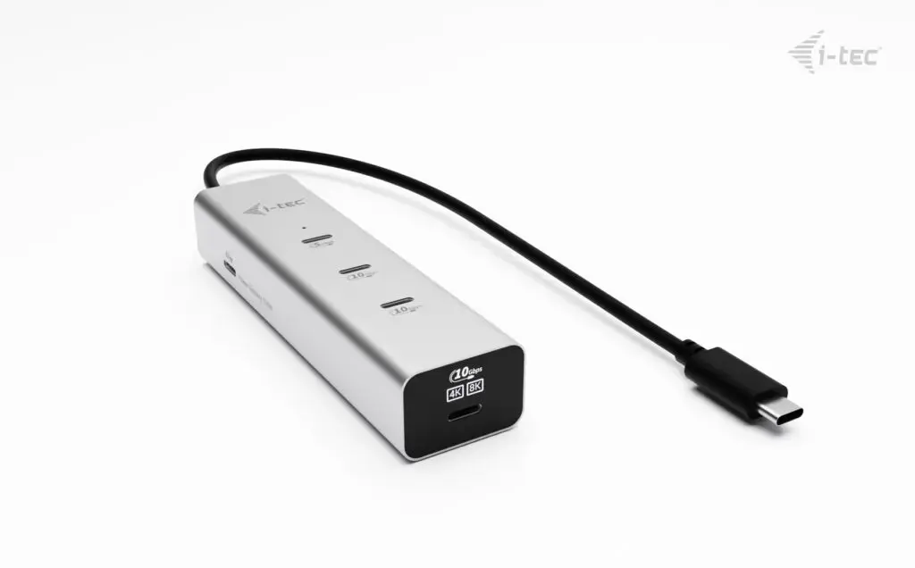 USB-C Charging HUB i-tec Metal C31HUBMETAL8KPDPRO Photo 2