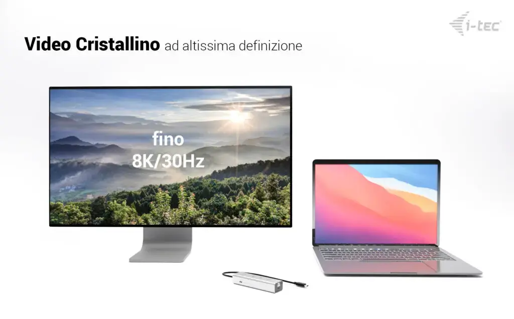 USB-C Charging HUB i-tec Metal C31HUBMETAL8KPDPRO Photo 7