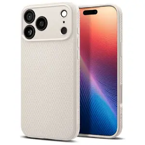 Protective case Spigen Liquid Air for iPhone 17 Pro, natural titanium finish