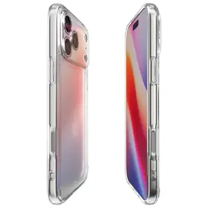 Protective phone case Spigen Ultra Hybrid for iPhone 17 Pro Max, crystal clear, hard back, flexible bumper