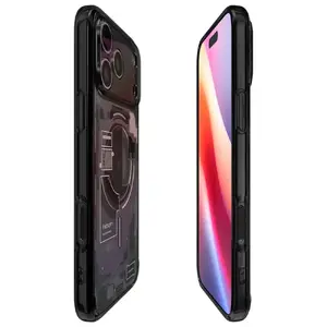 Aizsargvāciņš ar MagSafe Spigen Ultra Hybrid Mag priekš iPhone 17 Pro Max — Zero One Black