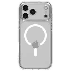 Spigen Ultra Hybrid Mag case for iPhone 17 Pro — Clear White, MagSafe-compatible transparent protective cover