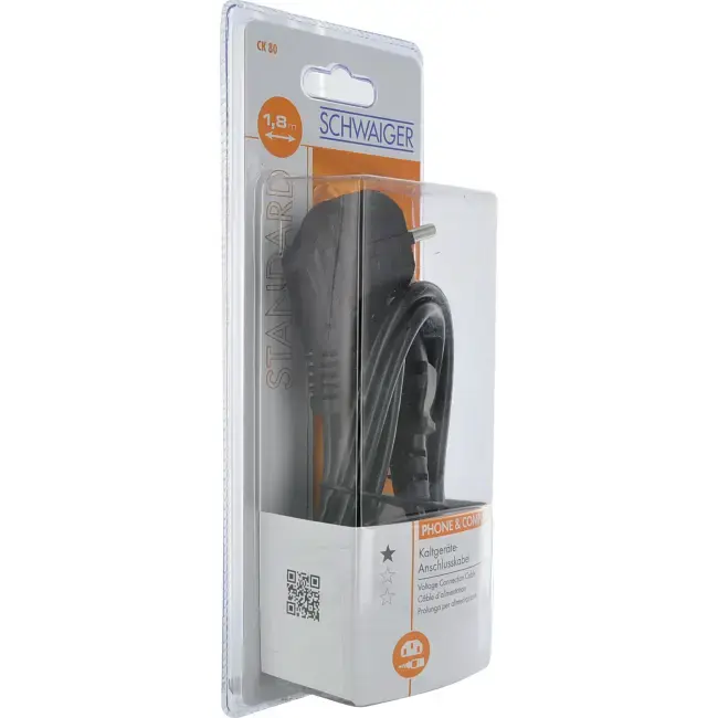 Schuko/C13 M/F Power Cable Schwaiger CK80531 Photo 3