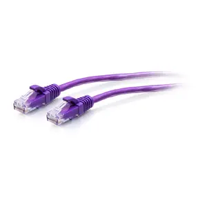 C2G Cat6a Neekranēts tievs tīkla plākstera kabelis UTP RJ-45 Vīrietis pret Vīrieti 10000 Mbit/s Purpursarkans 0.3m C2G30188