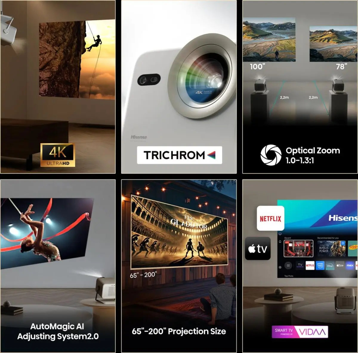 Hisense M2 Pro UHD 4K viedais projektors Photo 4