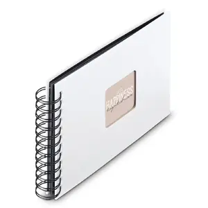 Hama Fine Art spirāles fotoalbums balts 50 loksnes 10x15 fotogrāfijām