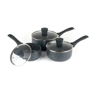 Saucepan set Russell Hobbs Nightfall Stone 3-piece 16/18/20 cm non-stick