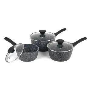 Boiling set Salter BW11460BRMFOB 3 pcs Aluminium Black