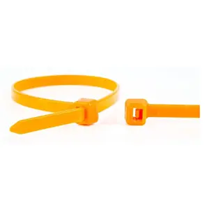 Atbrīvojams kabeļu stiprinājums WKK 110124371 Oranžs 200mm 100gab