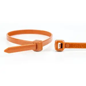 Releasable cable tie WKK 110196171 Plastic Brown 300mm 100 pcs