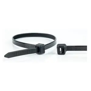 Atbrīvojams kabeļu stiprinājums WKK 110349071 Melns 710mm 100 gab