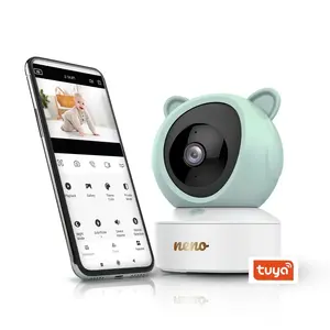 Baby video monitor neno NENO IVO with rotating wireless camera, 5" 1280x720 LCD, night vision, temperature sensor, 3050 mAh battery
