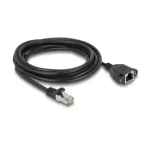 Networking Cable DeLOCK 90776 Black 2m Cat6a S/FTP RJ-45