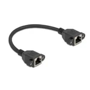 Networking Cable DeLOCK 90782 Black 0.25 m Cat6a S/FTP