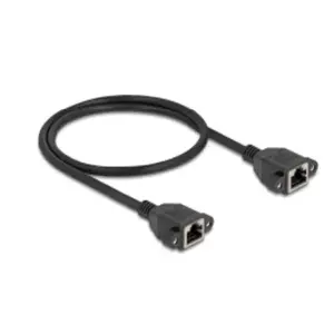 Networking Cable DeLOCK 90783 Black 0.5m Cat6a S/FTP RJ-45