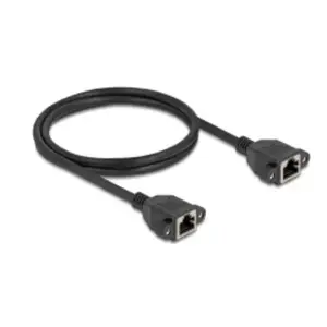 DeLOCK 90784 Networking Cable Black 1 m Cat6a S/FTP RJ-45