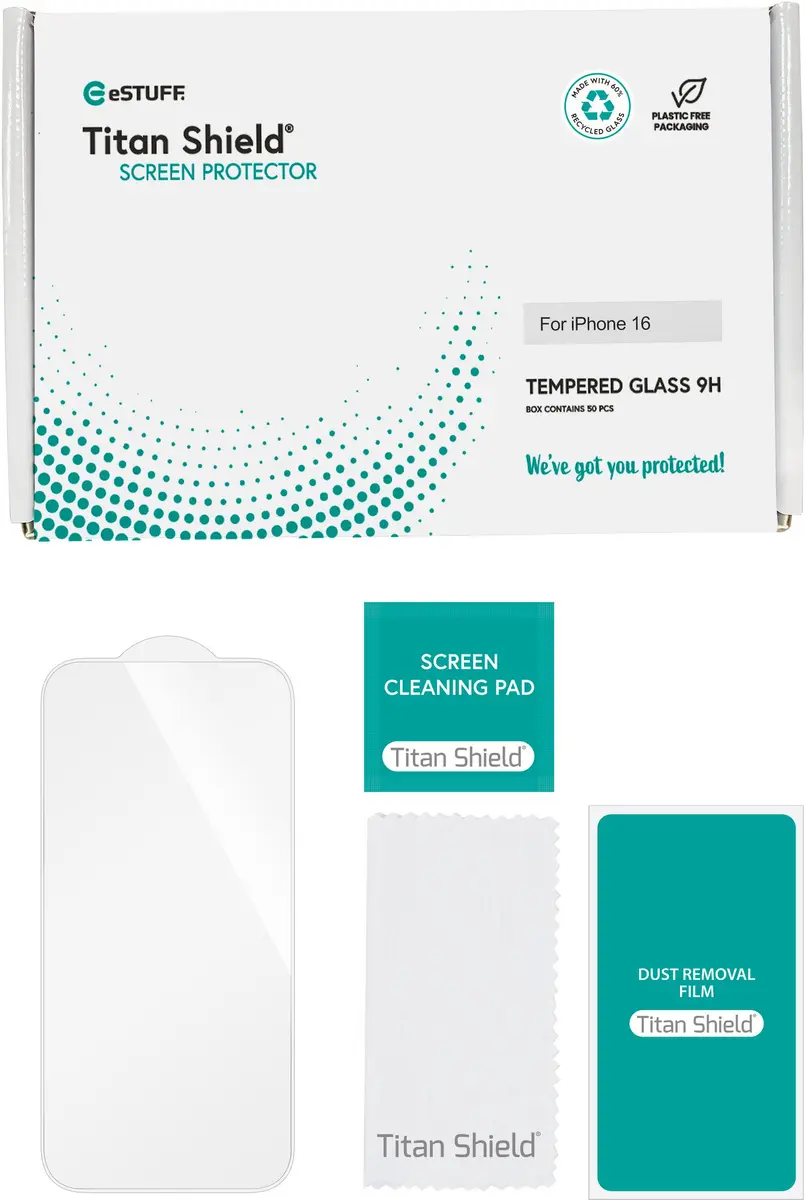 eSTUFF ES501432-50BULK Screen Protector for Apple iPhone 17 Air Photo 2